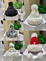 Modeontwerper prad herfst winter nieuwe kerst wollen muts meisje ins mode innerlijke fluwelen Lei Feng hoed zoet schattig warm Gratis verzending