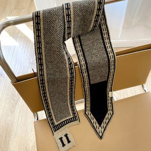 Écharpe de créateur de mode pour femmes impression rayure Simple lettre H cachemire laine foulards châle cou Wrap Sapeee