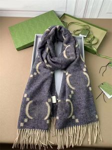 Écharpe de créateur de mode hommes de luxe écharpe d'hiver doux garder au chaud foulard épaissir double côtés echarpe couple écharpe en cachemire pour femmes lettre complète fa07