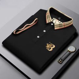 Créateur de mode Polo à manches courtes Polo à haute teneur brodé en coton à manches courtes T-shirt pour hommes Vêtements de mode coréens Top de luxe d'été
