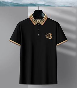 Modeontwerper polo met korte mouwen hoogwaardig geborduurd katoenen poloshirt met korte mouwen heren T-shirt Koreaanse modekleding zomer luxe top