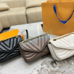Modeontwerper schoudertassen vrouwen handtas delicate ketting kruislichaam casual bakken winkelsmakingskaarthouder 3 kleuren