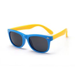 Modeontwerper siliconen UV-bestendige zonnebril babybril gepolariseerde zonnebril voor kinderen