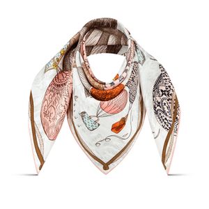 Modeontwerper zijden sjaal luxe sjaal klassieke lente sjaals zachte hoogwaardige dame sjaal dubbelzijdige sjaalsf