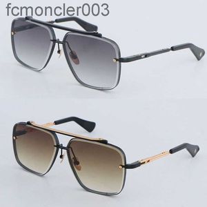 Designer de mode Six lunettes de soleil en métal pour femmes homme grand carré lunettes de luxe Vintage hommes femmes classique célébrité style lunettes dégradé lentilles 2BYY