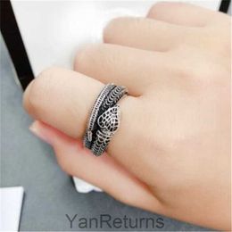 Créateur de mode Snake Ring Mens Womens Titanium Steelsilver échelles Anneaux Retro Couples Ring Jewelry Gift