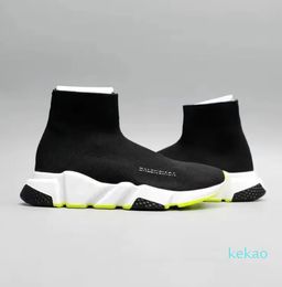 Chaussettes de créateur de mode vitesse 1.0 Chaussures décontractées plate-forme pour hommes coureur noir blanc sock chaussure maître femme baskets classiques sneakers entraîneurs 35-45 08