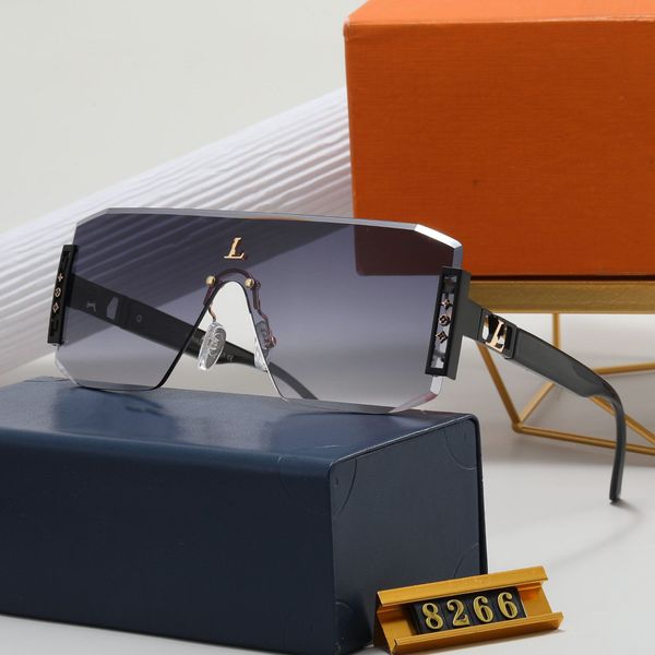 Diseñador de moda Gafas de sol cuadradas para mujeres Hombres Marco retro de gran tamaño Gafas de sol de lujo Ins Sombras de tendencia UV400 Alta moda Púrpura Negro Elemento Popula espejo