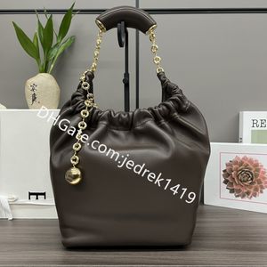 Diseñador de moda Squeeze Bag Bolso de lujo para mujer 10A Cadena de piel de oveja de Nappa de alta calidad Hobo Bolsa de axila Cadenas de cuero genuino Bolso de compras casual