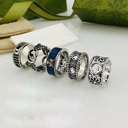 Modeontwerper Sterling zilveren ringen sieraden vrouw man paar minnaar trouwring belofte ring verlovingsringen