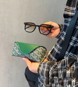 Modeontwerper zonnebrillen merk Letter Bloeme unisex luxe zonnebril doosverpakking pu lederen bril tas brillen