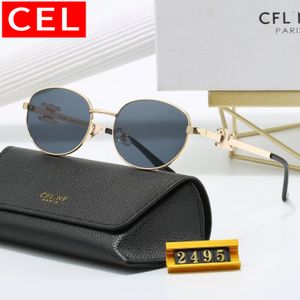 Lunettes de soleil créatrices de mode CEL 2495 MODELES MENSES OVALES FEMMES LOCLES SUMPROS UV 400 Lunettes de soleil polarisées