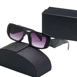 Modeontwerper zonnebril Klassieke brillen Goggle Outdoor strandzonnebril voor heren Dames 6 kleuren Optioneel driehoekige handtekening met doos