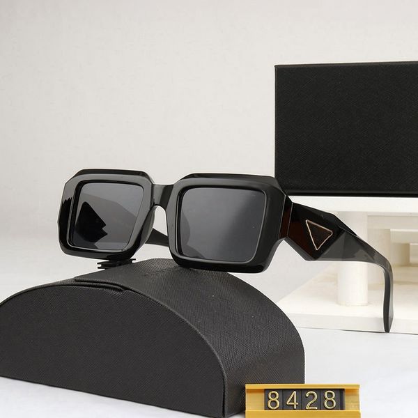 Modedesigner-Sonnenbrillen, klassische Brillen, Outdoor-Strandsonnenbrillen, Herren- und Damenfarben, erhältlich, dreieckiges, charakteristisches Band, Box und Etui