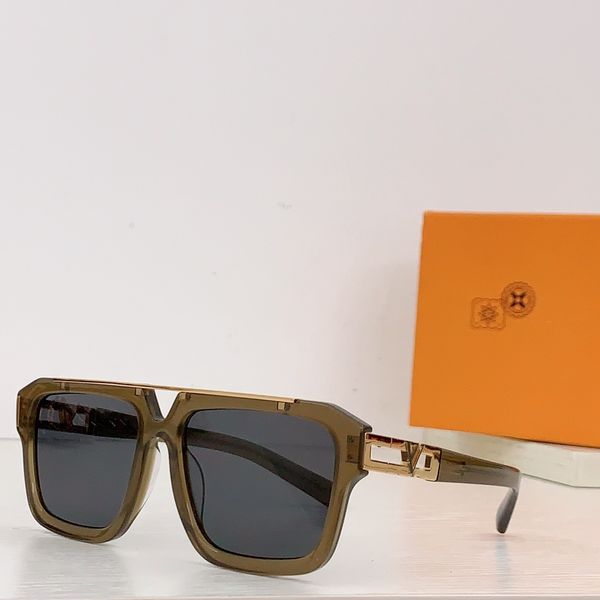 Gafas de sol de diseñador de moda, gafas clásicas, gafas de sol de playa al aire libre, caja de embalaje de cinta de 7 colores para hombres y mujeres