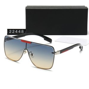 Lunettes de soleil de styliste classiques avec bordure en métal, lunettes de soleil de plage en plein air pour hommes et femmes, mélange de couleurs avec boîte