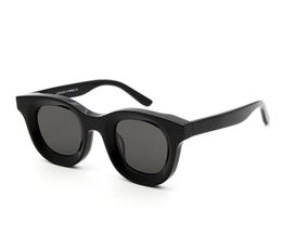 Modeontwerper zonnebrillen mannen vintage ronde klassieke bord tilt frame glazen straat trend avantgarde stijl topkwaliteit antiult1686312