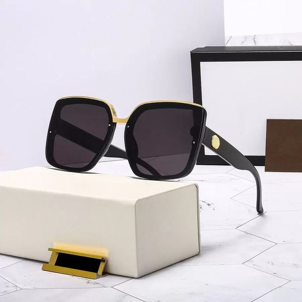 Lunettes de soleil créatrices de mode pour hommes carrés polarisés latérale de lunettes de soleil unisexe des lunettes de plage extérieure