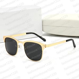 Modeontwerper zonnebril gepolariseerde metalen bril heren en dames luxe zonnebril UV400 lens unisex hoogwaardige vijf kleur