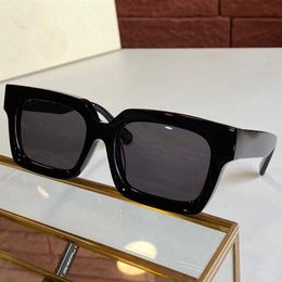 Lunettes de soleil de créateur de mode monture carrée épaisse de style européen et américain star hip-hop lunettes polarisées taille unisexe 50-22-222Q