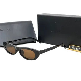 Modeontwerper zonnebril dames pc frame zilveren letters zwart luxe bril adumbral mooie sonnenbrillen gemengde kleur brillen bril optioneel hj069 C4