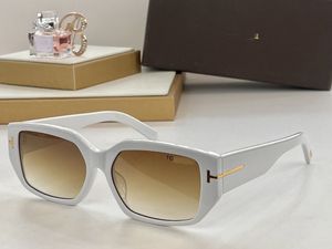 Modeontwerper tom Zonnebril Vrouwen Rechthoekige Vormen Merk Frames Carti Zonnebril voor Mannen en Vrouwen Volledige Randloze Goggle Strand Witte Buffelhoorn Brillens