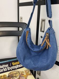 Fashion créateur de sacs fourre-tout portefeuilles coréens Version coréenne Deny Denim Toirée souple Bage de bandoulière pour femmes