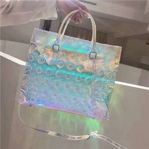 Fashion Designer Tote Bar Single Board Sac à main nouveau sac carré coloré sac en acrylique Chain de plage Sac de plage transparent