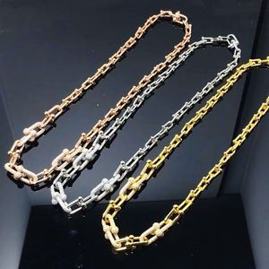 Collier, Bracelet et boucles d'oreilles en chaîne en U de styliste, marque célèbre, ensemble de pendentifs en diamant pour femmes, bijoux de vacances pour filles