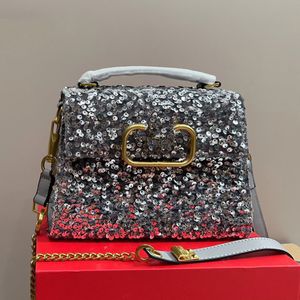 Créateur de mode Vsling Sequin Hand Hand Sac Sac de portefeuille Portefeuille Sac fourre-tout pour femmes