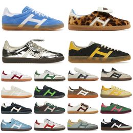 Fashion Designer Pays de Galles Bonner Chaussures Leopard Print Nylon Brown Og Casual Shoes Sneakers Sporty Rich Blanc Noir Vegam Gum Gum Cream Platform Flat Sports Trainers Sports