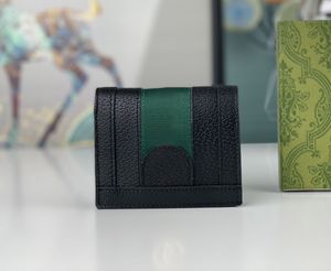 portefeuille de créateurs de mode hommes femmes Ophidia cion sacs à main porte-cartes de crédit de luxe marmont double lettres pochettes courtes avec boîte d'origine 155G