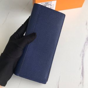 Portefeuilles de créateurs de mode luxe Brazza sac à main hommes femmes pochettes haute qualité fleur lettre porte-monnaie porte-cartes longs wit252d