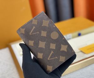 Portefeuilles de créateurs de mode de luxe Brazza bourse hommes femmes pochettes haute qualité fleur lettre porte-monnaie porte-cartes longs avec boîte d'origine sac à poussière 60235-6