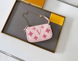 Mode designer portemonnees luxe By The Pool portemonnees bloemenletters Empreinte dames pasjeshouder dames MINI POCHETTE ACCESSOIRES clutch met doosje van hoge kwaliteit