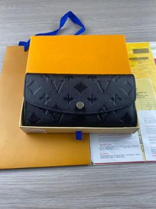 Modeontwerper portemonnees luxe dames korte portemonnees reliëf bloemletters creditcardhouders dames geruite geld clutch tassen met originele doos