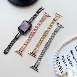 Modeontwerper horlogeband Slimme bandjes voor Apple Watch Band Ultra 38 mm 42 mm 44 mm 45 mm iwatch Band Series 8 9 4 5 6 7 Zinklegering Damesarmband