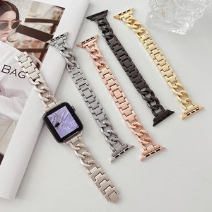 Modeontwerper horlogeband Slimme bandjes voor Apple Watch Band Ultra 38 mm 44 mm 45 mm iwatch Band Series 8 9 4 5 6 7 Zinklegering horlogeband