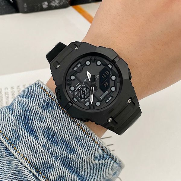 Reloj de diseñador de moda Reloj para hombre A prueba de golpes LED Alarma de calendario automático Tamaño luminoso: Reloj deportivo multifuncional de alta calidad de 42,5 mm para mujer