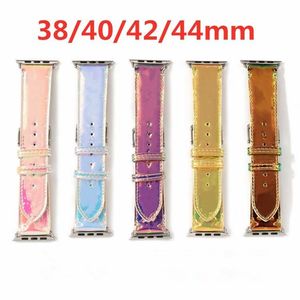 Fashion Designer Watch Straps for Watches Series 1 2 3 4 5 6 Top Quality Leather Smart Bands Deluxe Wristband Watchbands Wearable Accessorie