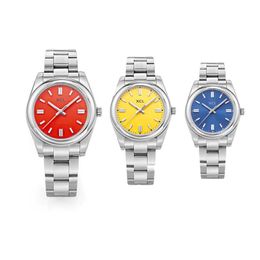 Diseñador de moda relojes de alta calidad 41 mm fecha justicia automático mecánico para hombre ostra 31 mm de acero inoxidable para mujer impermeable pareja luminosa reloj clásico