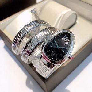 modeontwerper kijkt dameswatch Montre Snake horloge topkwaliteit serpentine horloge met diamanten vrouwen kijken klassieke armbandstijl polshorloge veerband reloj