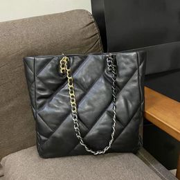 Sac fourre-tout classique de luxe pour femmes, sac de styliste en cuir véritable, sacs à bandoulière de grande capacité bicolores