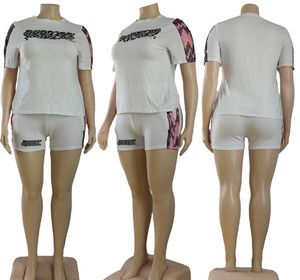 Créateur de mode pour femmes Taux de survêtement T-shirts Pantalons 2 pièces Suite de sport décontracté Luxury QB6204