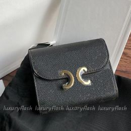 Créateur de mode femmes portefeuilles courts lettres noires imprimer portefeuille de luxe femme porte-monnaie carte sac Mini cuir moraillon carte sac à main