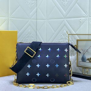 Modeontwerper dames tas dames massieve kleur reliëf schoudertas retro grote capaciteit crossbody tas modeketting tas #22398