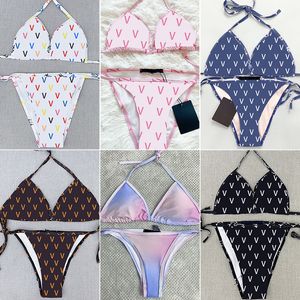 Fashion Designer Women Bikini Set Hot Mini Letters Swimwear Kleding Jeugd Girls Classic Lace Up Swimsuit Sexy Classic Push Up zwembadpak Casual Thongs Top BH