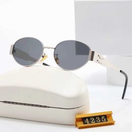 Modeontwerpers celies new2024 zonnebril gepersonaliseerde bril ovale metalen mode8hbh