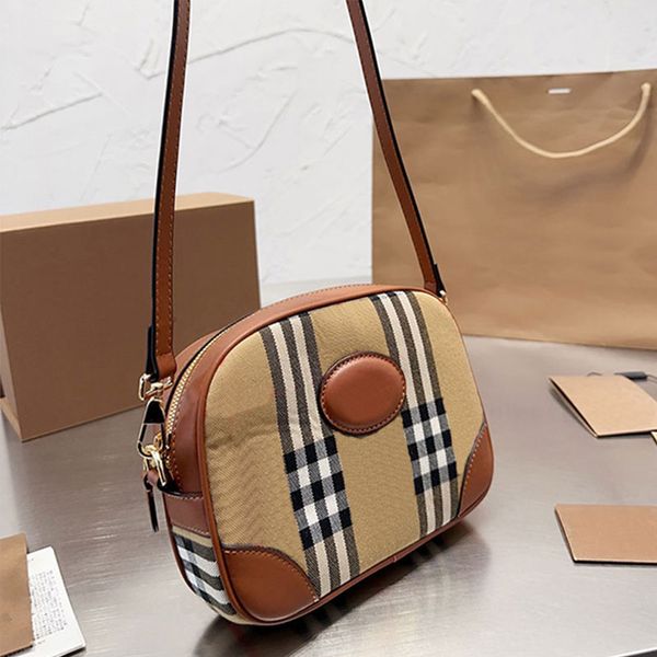 Sacs à bandouliers de créateurs de mode Vérifiez le sac de messager en cuir des sacs à main