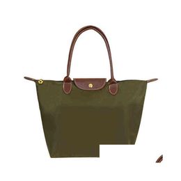 Modeontwerpers schoudertassen Shoder beroemde merken dames handtas waterdichte nylon lederen strandontwerper vouwtas bolsa sac feminina drop beroemde merktassen